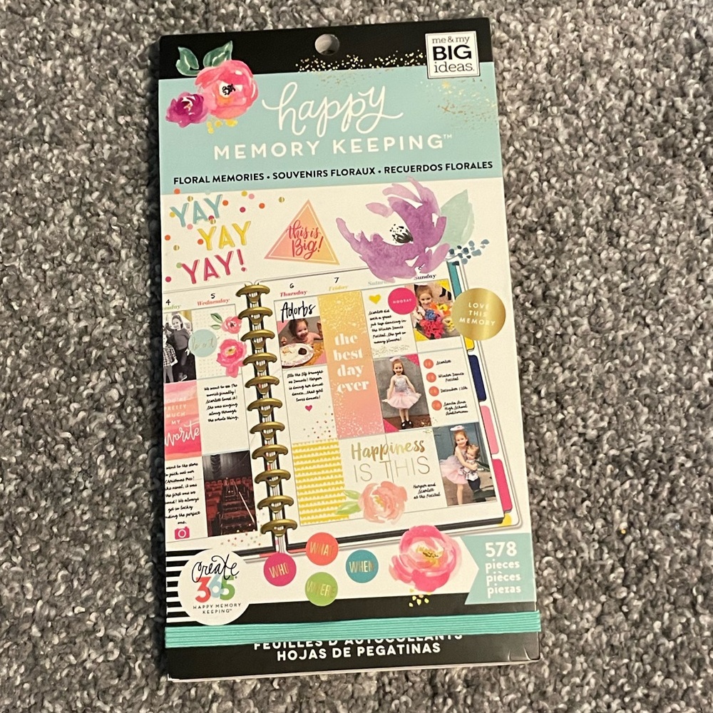 The Happy Planner Happy Memory Keeping Floral Memories Value Pack Stickers - Picture 1 of 5